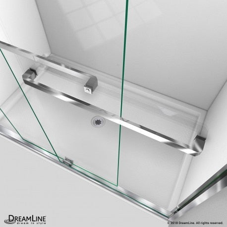 Sliding Shower Door in Chrome | DreamLine Encore 56-60"