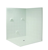 60 X 60 Shower Double Entry Roll-in Shower | Made in USA
