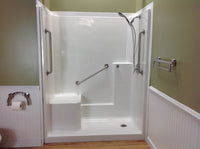 60 X 32 Shower with Built-in Seat | Tub to Shower
