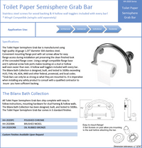ADA Toilet Paper Holder & Grab Bar