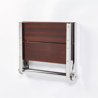 Wall Mounted Shower Seat | Folding | Walnut