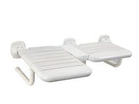 Folding Shower Seat | Double with Nylon Slats for Comfort