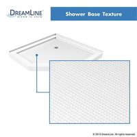 NeoAngle Shower Base + Glass Enclosure | Chrome | 42 x 42