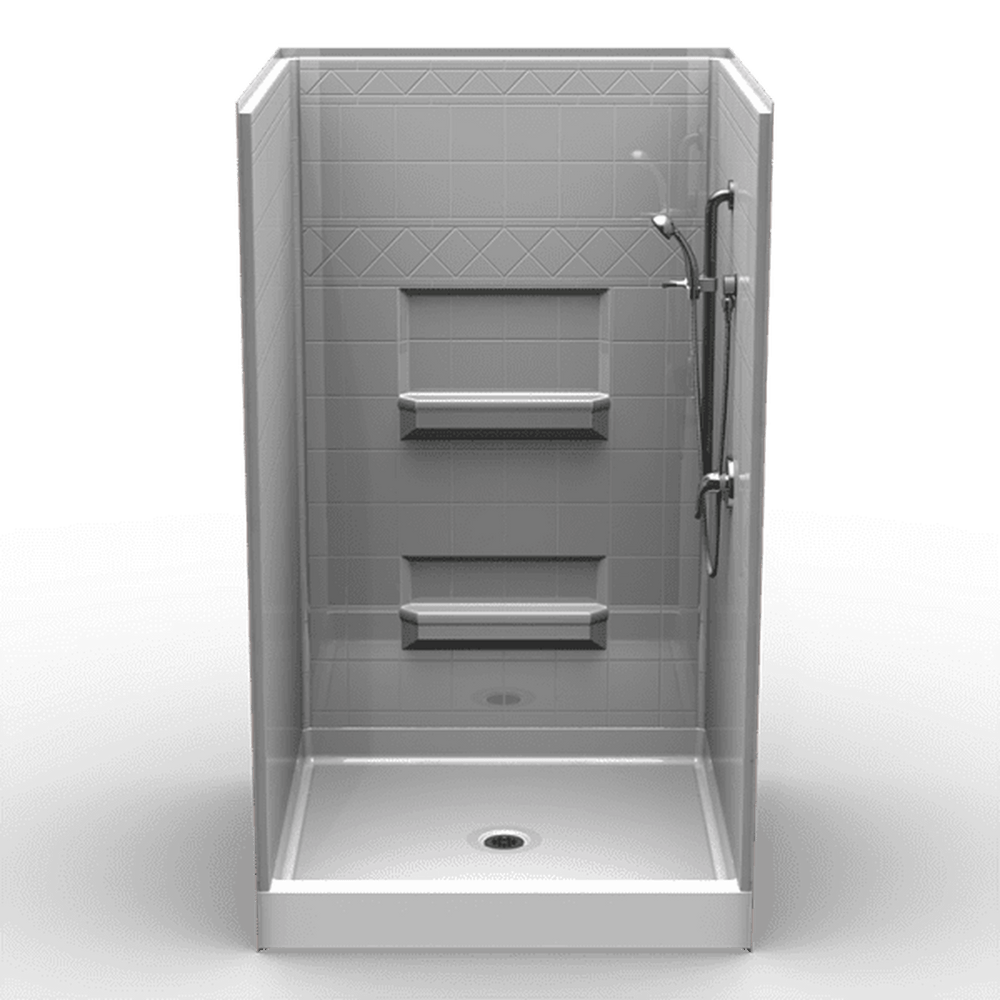 Curbed Shower | 48 x 48 | Multi-Piece | Quick Ship