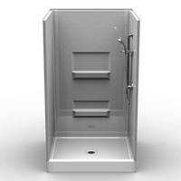 Curbed Shower | 48 x 48 | Multi-Piece | Quick Ship